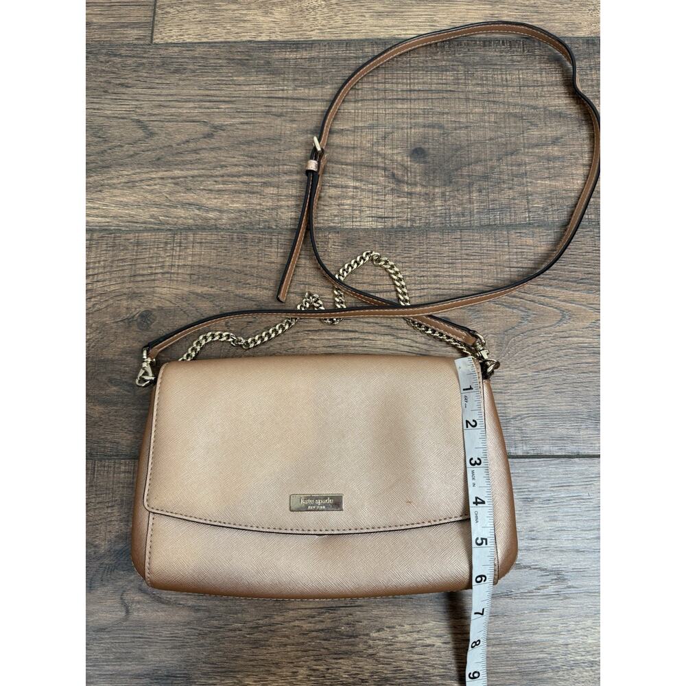 Kate Spade New York Greer Laurel Way Rose Gold Saffiano Leather Crossbody Bag - Picture 8 of 8